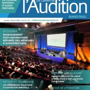 Abonnement 1 an Les Cahiers de L'audition France