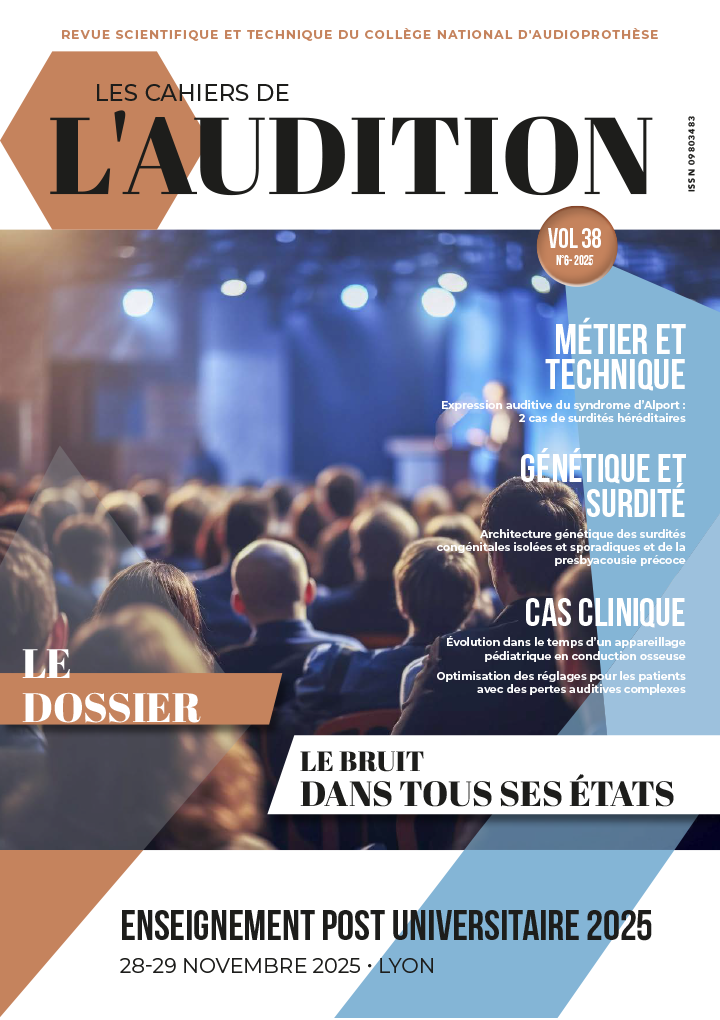 CAHIER DE L'AUDITION 6-2025
